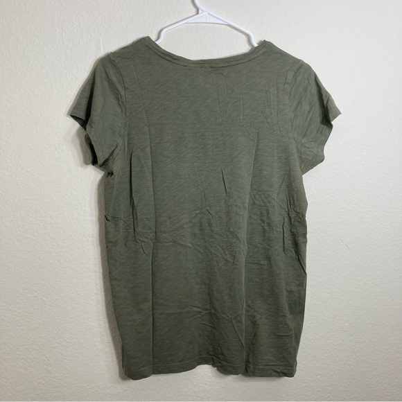 Paraphrase Basic Pima Cotton Tee - Olive Green - Large - Picture 5 of 5